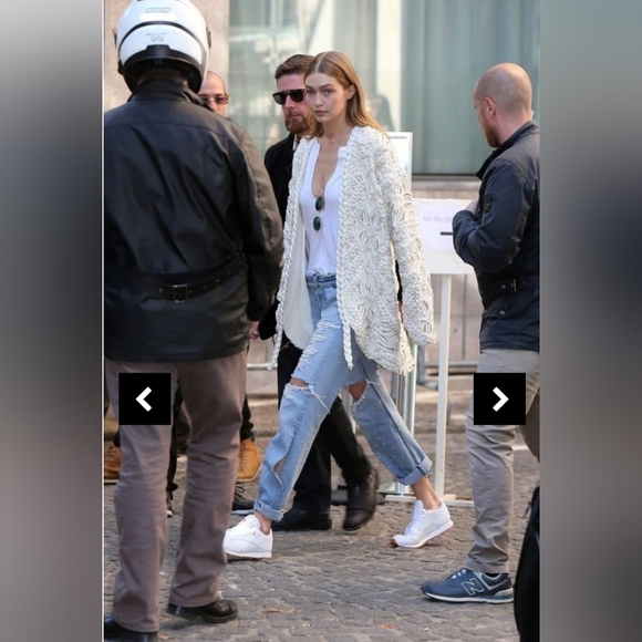 Jonathan Simkhai Pearl-Embellished Boyfriend Jeans Size 29 - Picture 4 of 16